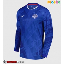 Moške Nogometnih dresov Chelsea Domači 2025-26 Dolgi rokavi